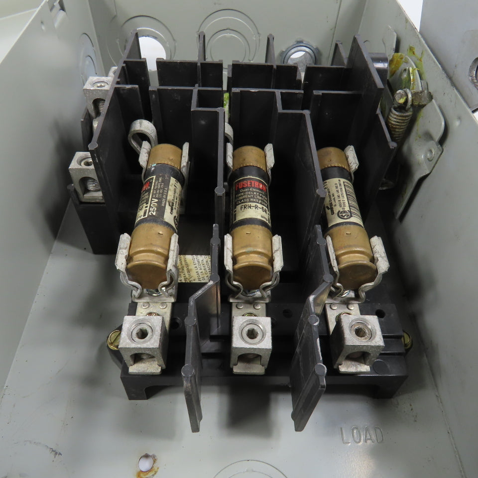Cutler Hammer DG322NGB 3-Pole Fusible Safety Disconnect Switch 60A 240V Type 1