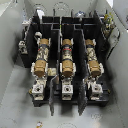 Cutler Hammer DG322NGB 3-Pole Fusible Safety Disconnect Switch 60A 240V Type 1
