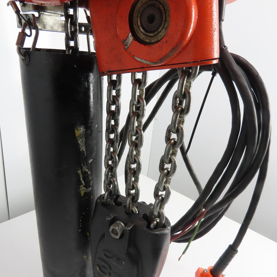 CM Lodestar Model RRT 3 Ton 6000LB Electric Hoist 10' Lift 11FPM 3Ph 230/460V