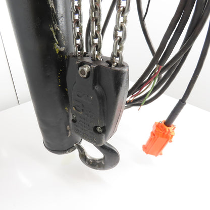 CM Lodestar Model RRT 3 Ton 6000LB Electric Hoist 10' Lift 11FPM 3Ph 230/460V