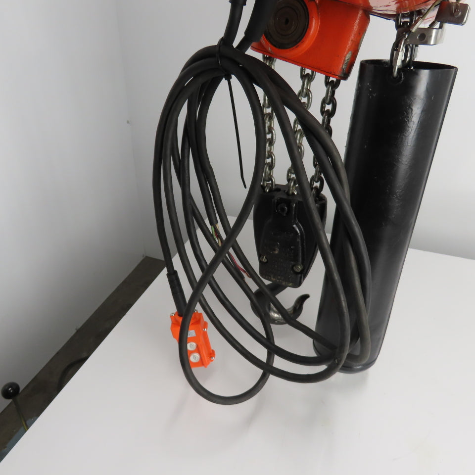 CM Lodestar Model RRT 3 Ton 6000LB Electric Hoist 10' Lift 11FPM 3Ph 230/460V