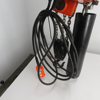 CM Lodestar Model RRT 3 Ton 6000LB Electric Hoist 10' Lift 11FPM 3Ph 230/460V
