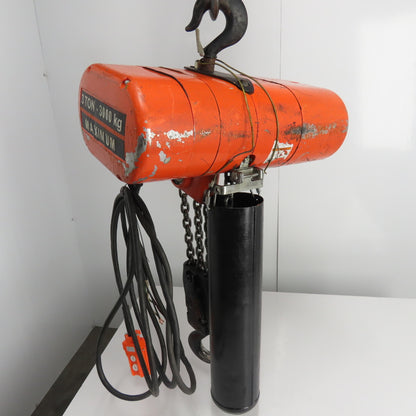 CM Lodestar Model RRT 3 Ton 6000LB Electric Hoist 10' Lift 11FPM 3Ph 230/460V