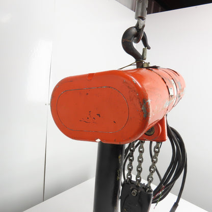 CM Lodestar Model RRT 3 Ton 6000LB Electric Hoist 10' Lift 11FPM 3Ph 230/460V