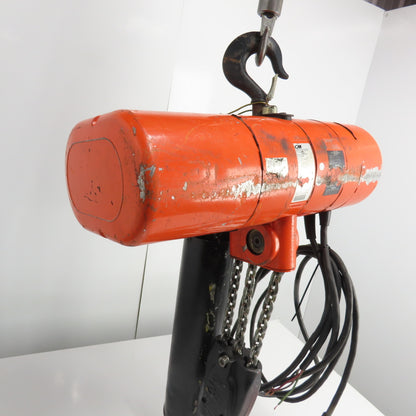 CM Lodestar Model RRT 3 Ton 6000LB Electric Hoist 10' Lift 11FPM 3Ph 230/460V