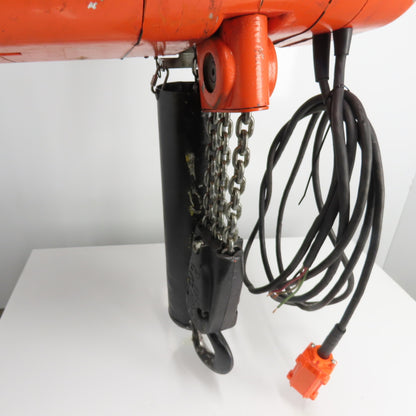 CM Lodestar Model RRT 3 Ton 6000LB Electric Hoist 10' Lift 11FPM 3Ph 230/460V