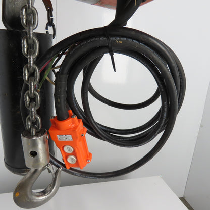 CM Lodestar Model L 1Ton 2000LB Electric Chain Hoist 20' Lift 16FPM 3Ph 230/460V
