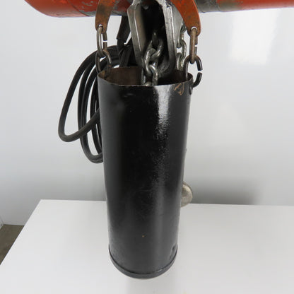 CM Lodestar Model L 1Ton 2000LB Electric Chain Hoist 20' Lift 16FPM 3Ph 230/460V