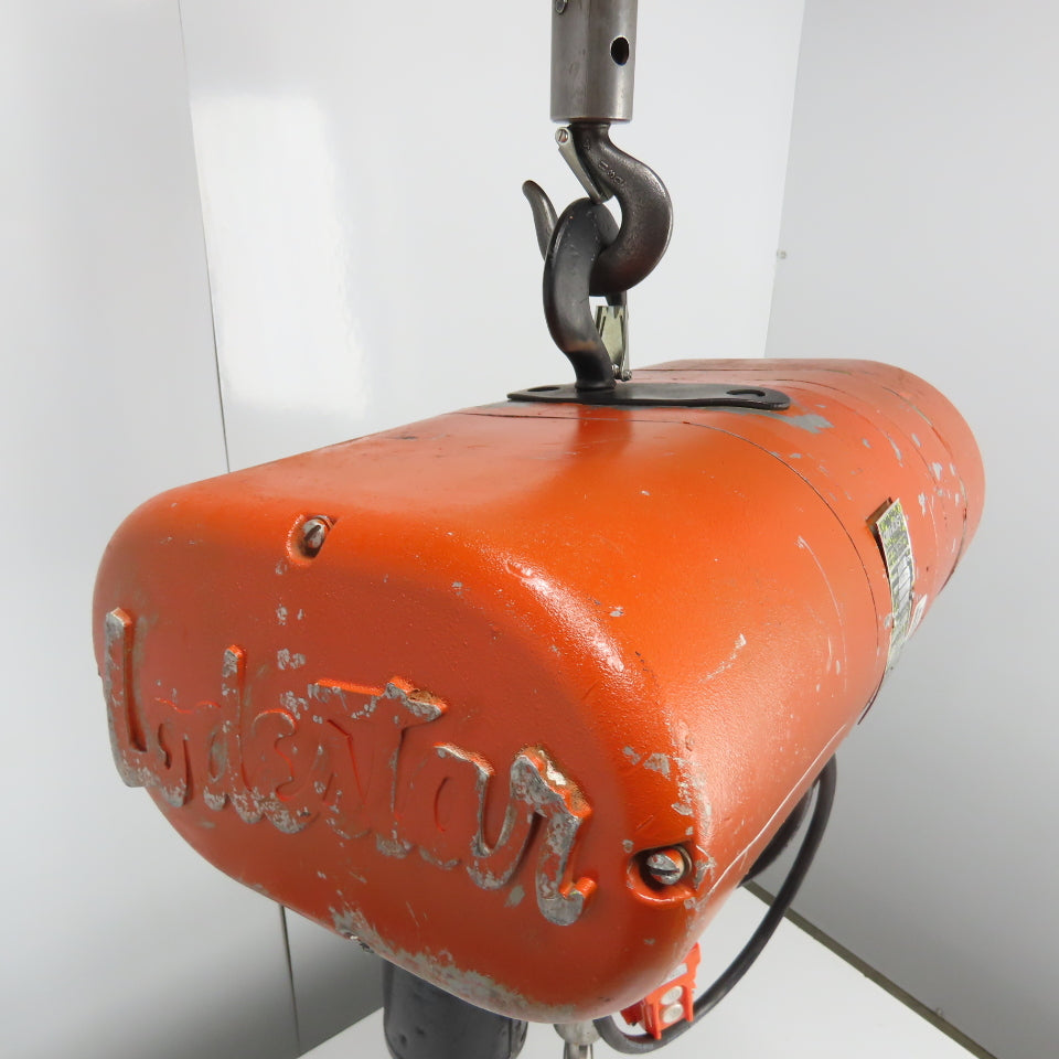 CM Lodestar Model L 1Ton 2000LB Electric Chain Hoist 20' Lift 16FPM 3Ph 230/460V