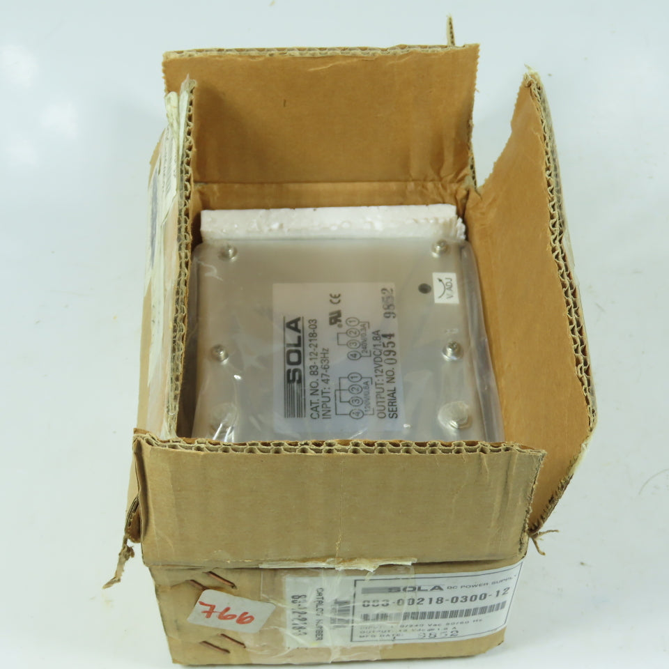 Sola 83-12-218-03 12VDC Power Supply 120/240VAC