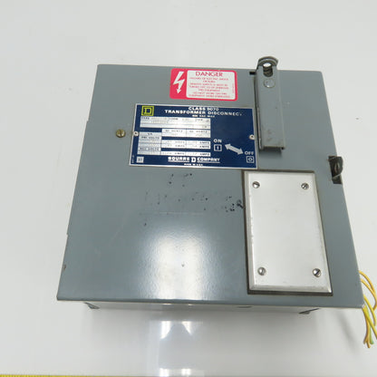 Square D SK5271R Transformer Disconnect 230/460V Pri 115V Sec
