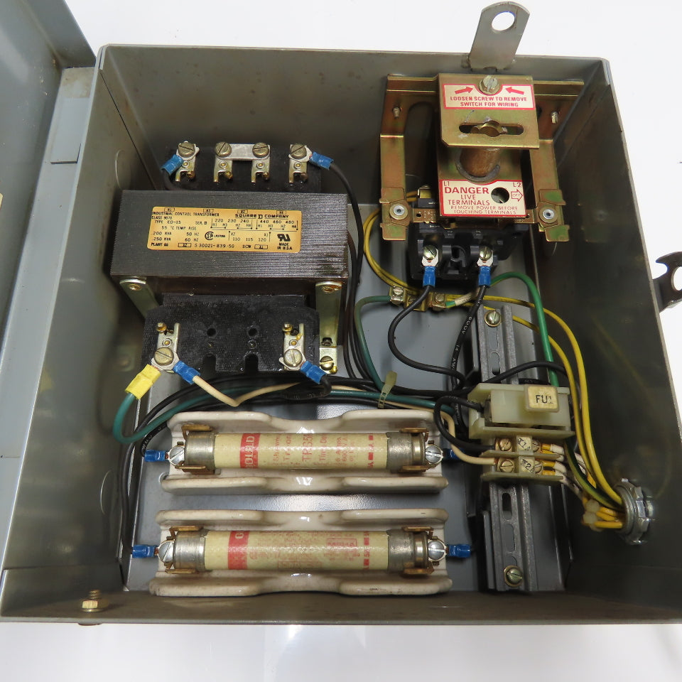Square D SK5271R Transformer Disconnect 230/460V Pri 115V Sec