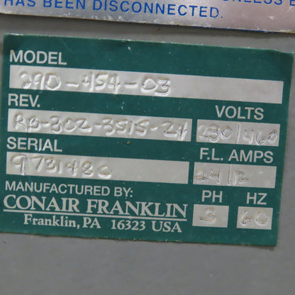 Conair Franklin 290-454-03 10Hp Centrifugal Blower 208-230/460V 3Ph 2910RPM