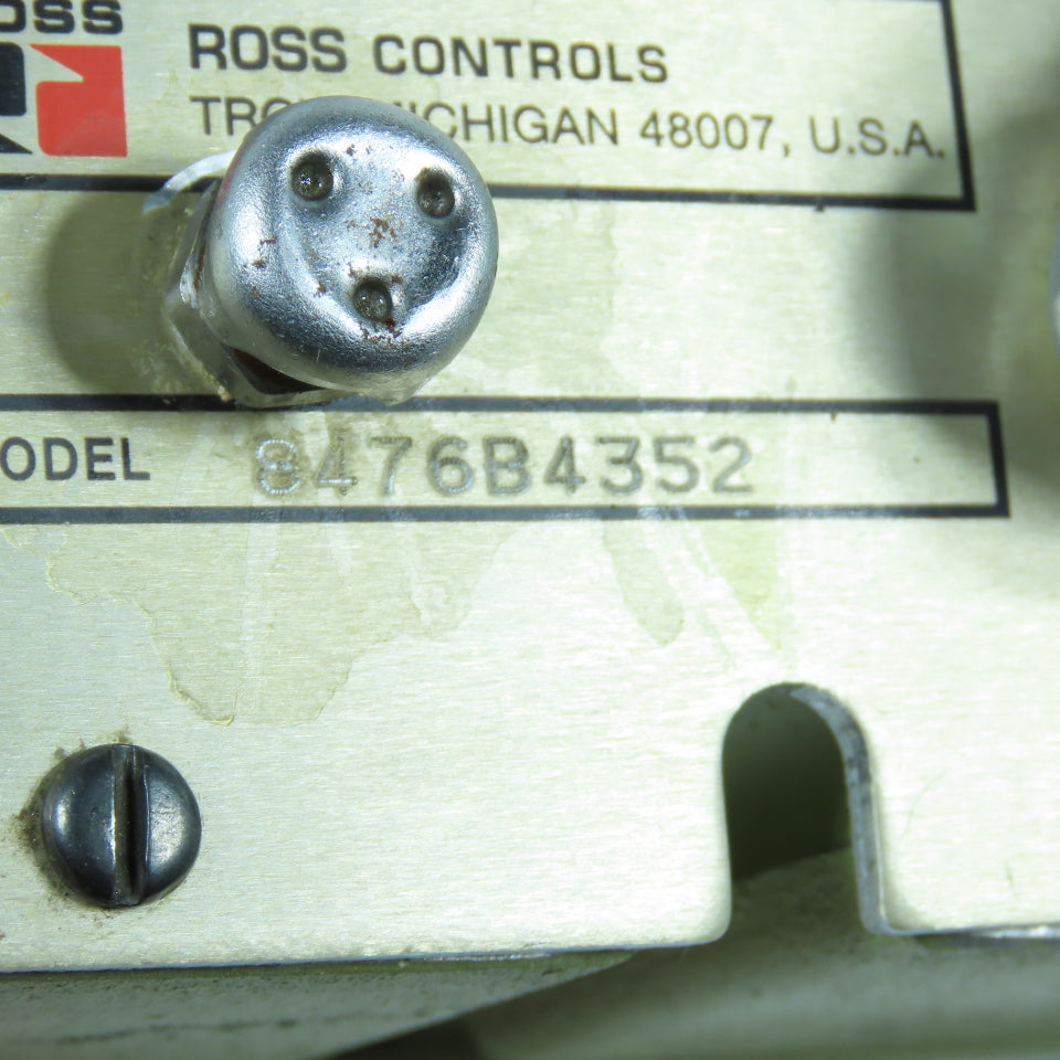 Ross Controls 8476B4352 Pneumatic Valve Assembly 120V