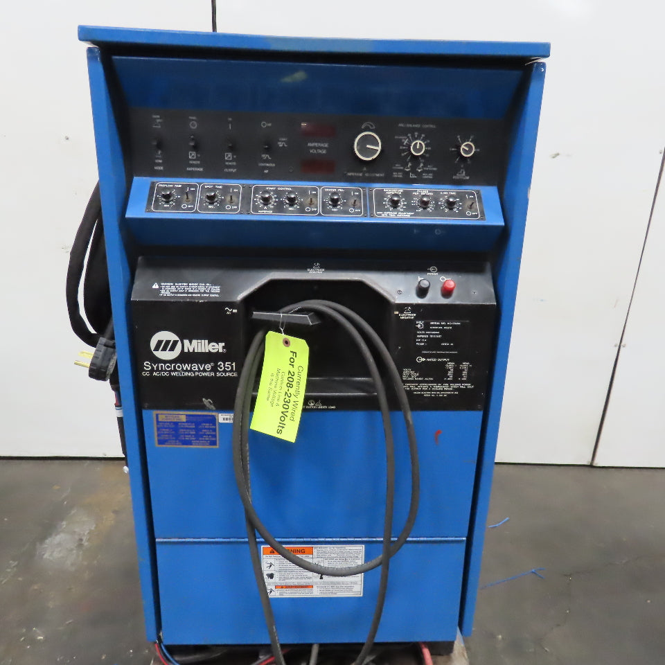 Miller 903219 Syncrowave 351 200/230-460V 1Ph CC AC/DC TIG Power Source 350A