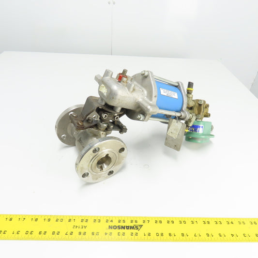 Jamesbury ST 50E 1-1/2" Stainless Steel Pneumatic Valve Actuator 150PSI Max