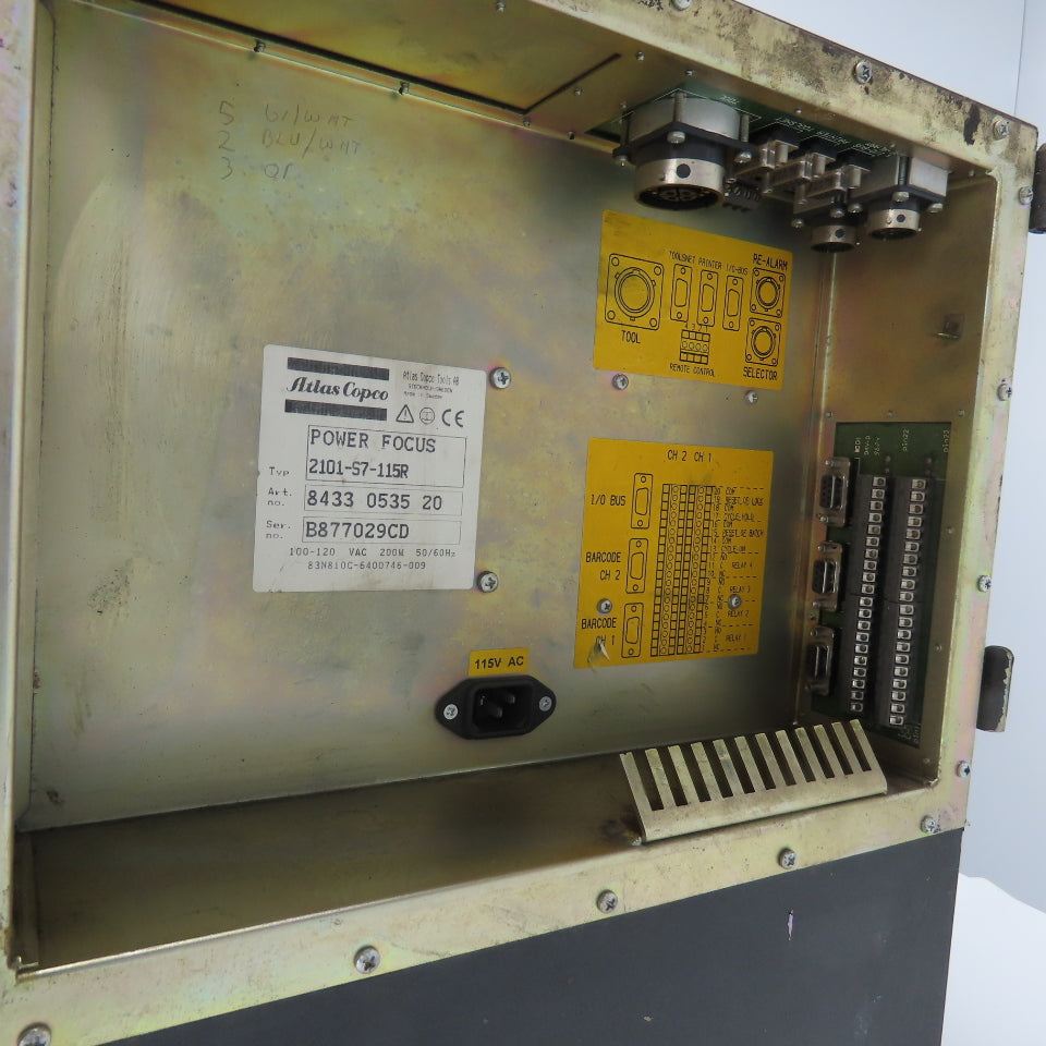 Atlas Copco 2101-S7-115R Power Focus Electric Tool Controller 110-120VAC 200W