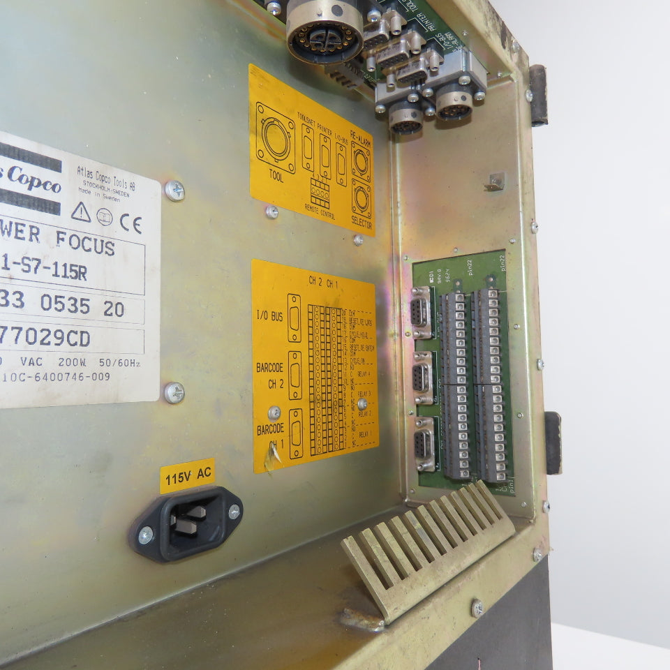 Atlas Copco 2101-S7-115R Power Focus Electric Tool Controller 110-120VAC 200W