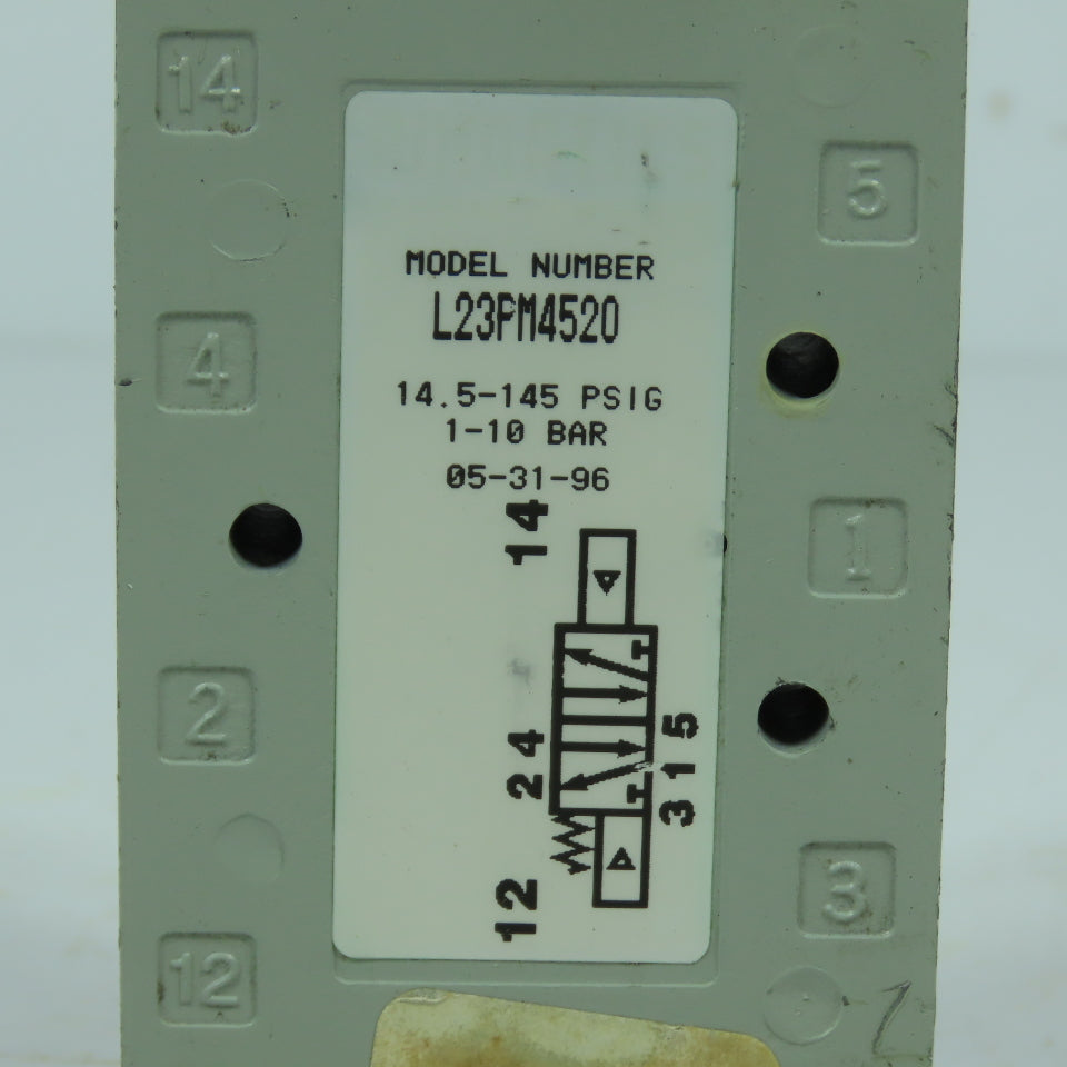 Numatics L23PM4520 Pneumatic Valve 145PSIG