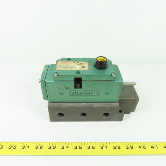 Numatics A23SA4000S Solenoid Valve 150PSIG (No Coil) W/ Manifold Block