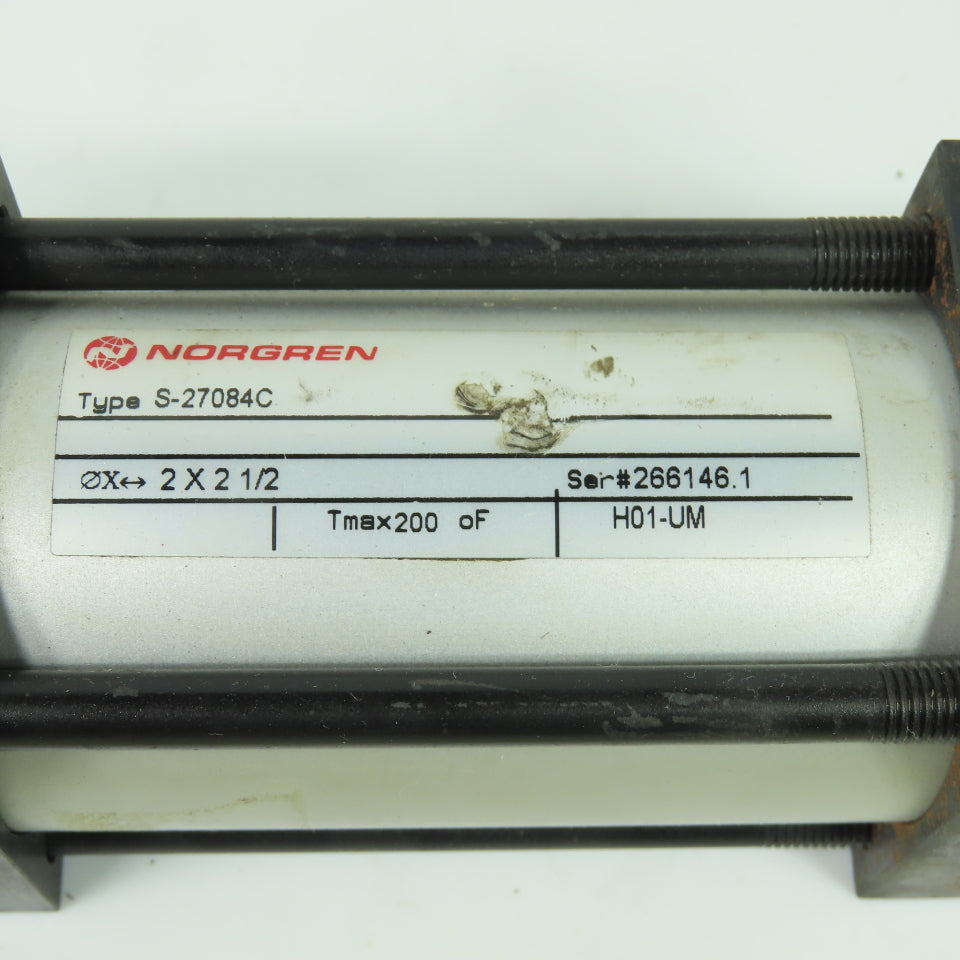 Norgren S-27084C Double acting Pneumatic Cylinder 2" Bore 2-1/2" Stroke