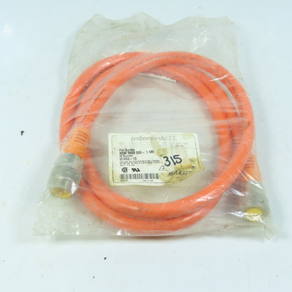 Interlink BT U7455-15 RSM RKM 580 Cable Assembly 300V 1.5M