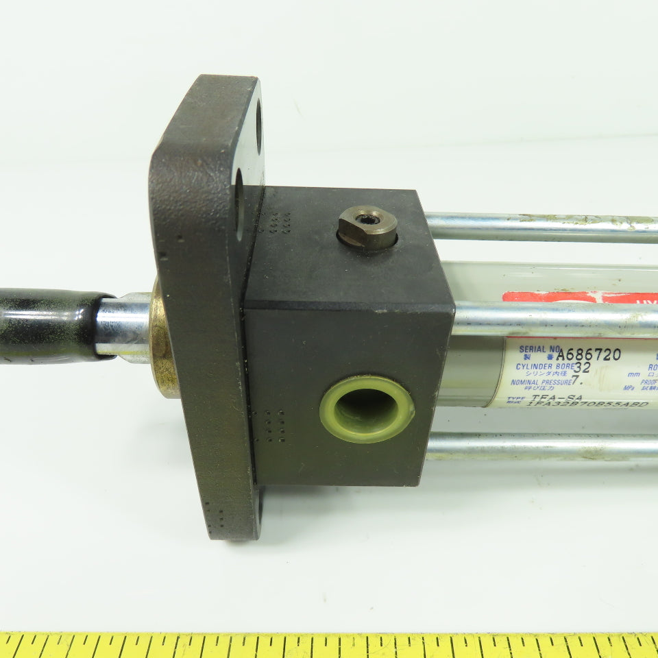 Toyo-Oki TFA-SA 1FA32B70B55ABD Hydraulic Cylinder 32mm Bore 55mm Stroke 10.5MPa