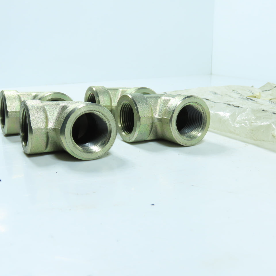 Parker 3/4 DD-S Female Pipe Elbow 3/4 Female X 3/4 Female NPT Steel Lot Of 4