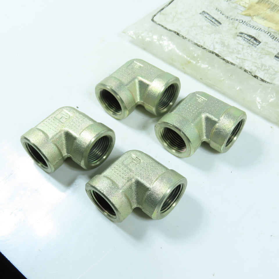 Parker 3/4 DD-S Female Pipe Elbow 3/4 Female X 3/4 Female NPT Steel Lot Of 4