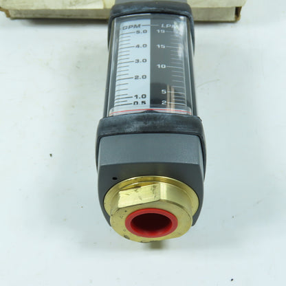 Omega Engineering HFL7305ABR Water Flow Meter 3500 PSI GPM LPM 3/4" NPT