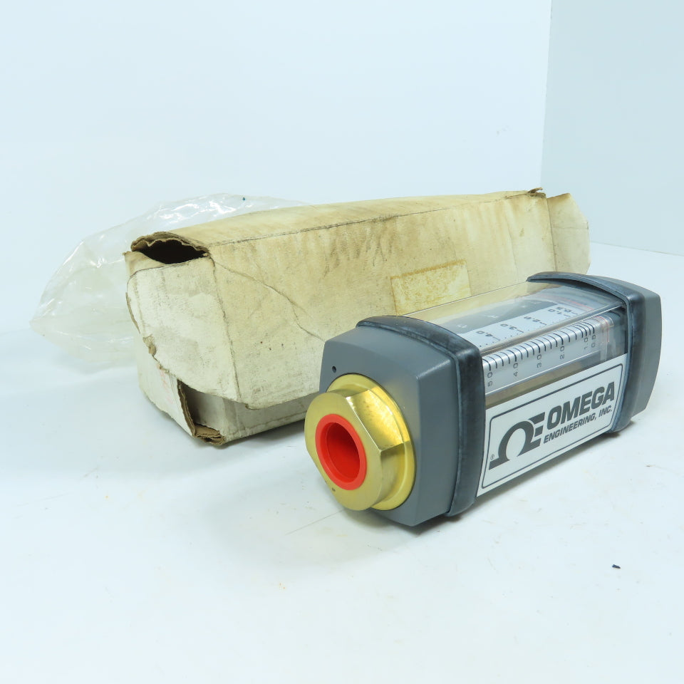 Omega Engineering HFL7305ABR Water Flow Meter 3500 PSI GPM LPM 3/4" NPT