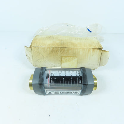 Omega Engineering HFL7305ABR Water Flow Meter 3500 PSI GPM LPM 3/4" NPT