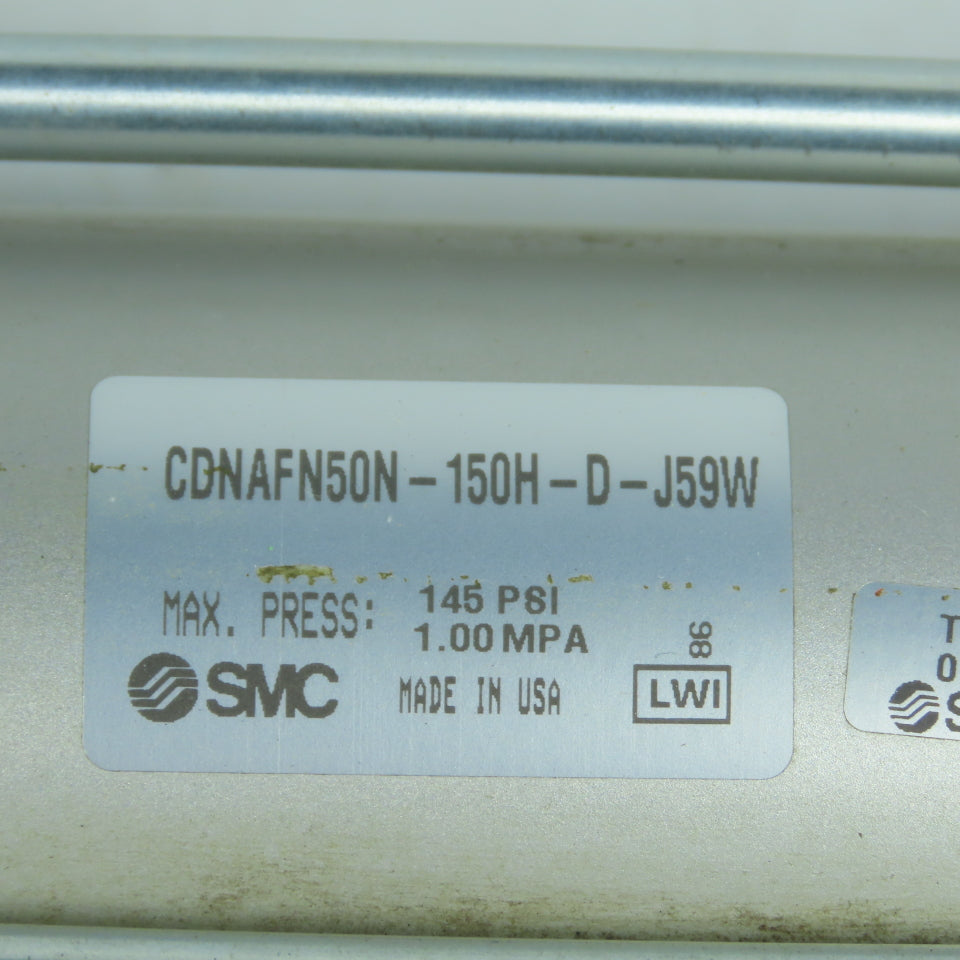SMC CDNAFN50N-150H-D-J59W Pneumatic Cylinder 50mm Bore 150mm Stroke W/Lock