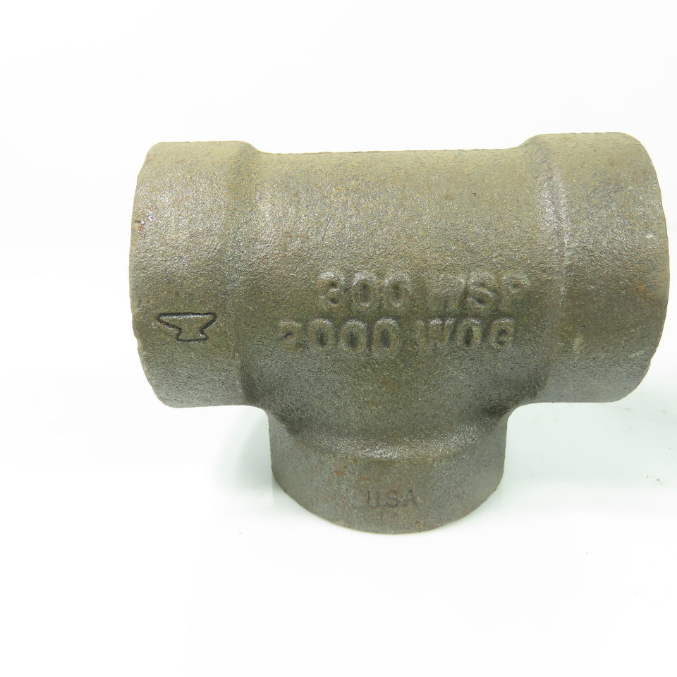 1" Malleable Black Iron Pipe Tee 300WSP 3000WOG Lot Of 3