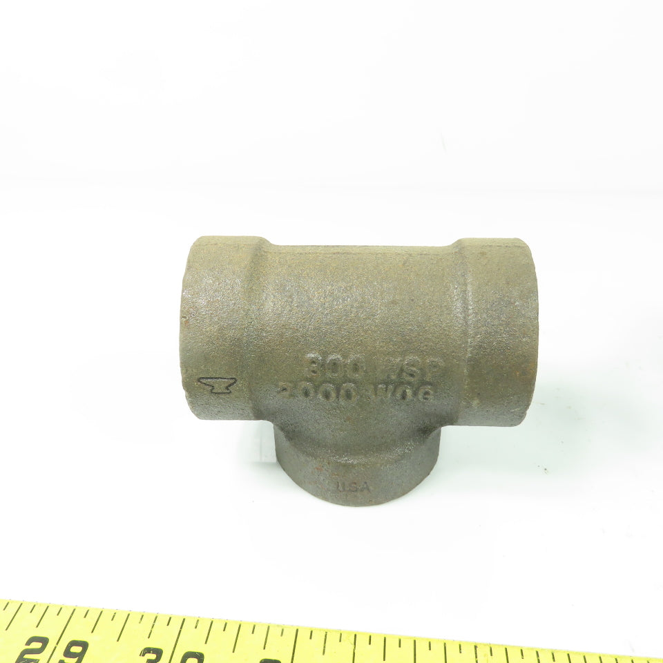 1" Malleable Black Iron Pipe Tee 300WSP 3000WOG Lot Of 3