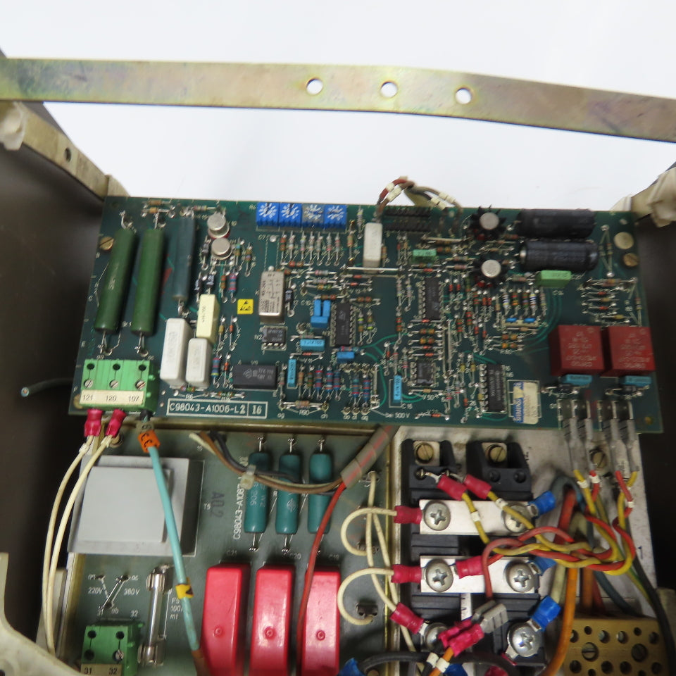 Siemens 6RA2632-6DV57-0 Simoreg DC Drive Converter Slot Rack Assembly (AS IS)