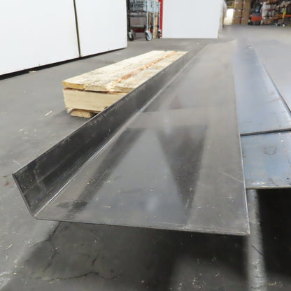 8" x 8' Long 10 Gage Steel 2" Lip Cantilever Rack Tray Shelf Lot Of 9