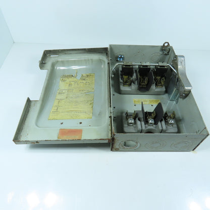 ITE F351 30A, 3-Pole Fusible Safety Disconnect Switch 600V