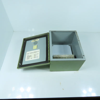 Sullair 10" x 8" x 6" Electrical Enclosure W/ Backplate & Terminal Strip