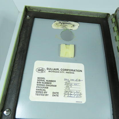 Sullair 10" x 8" x 6" Electrical Enclosure W/ Backplate & Terminal Strip