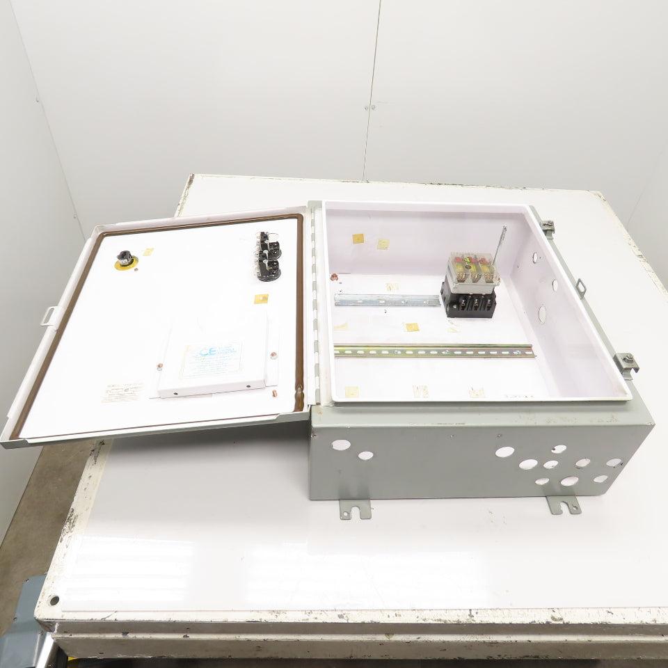 SCE 242008LP 20" x 20" x 8" Electrical Enclosure W/ Backplate & 30A Disconnect