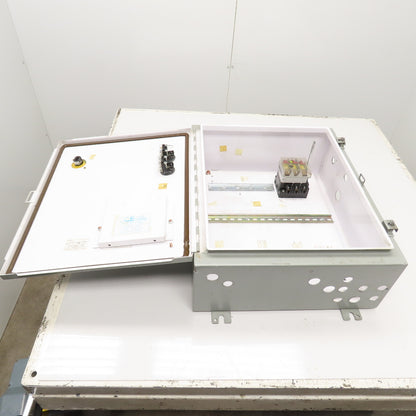 SCE 242008LP 20" x 20" x 8" Electrical Enclosure W/ Backplate & 30A Disconnect