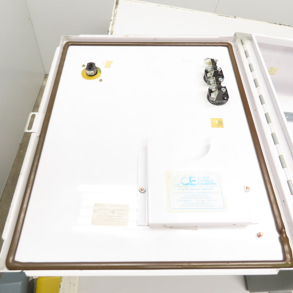 SCE 242008LP 20" x 20" x 8" Electrical Enclosure W/ Backplate & 30A Disconnect