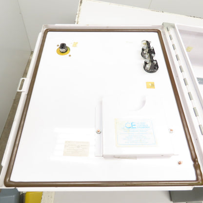 SCE 242008LP 20" x 20" x 8" Electrical Enclosure W/ Backplate & 30A Disconnect