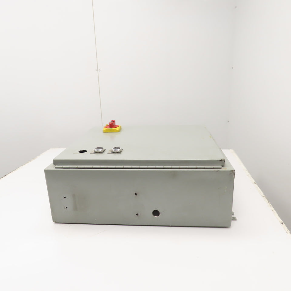 SCE 242008LP 20" x 20" x 8" Electrical Enclosure W/ Backplate & 30A Disconnect