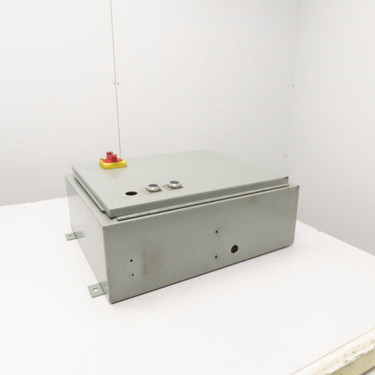 SCE 242008LP 20" x 20" x 8" Electrical Enclosure W/ Backplate & 30A Disconnect