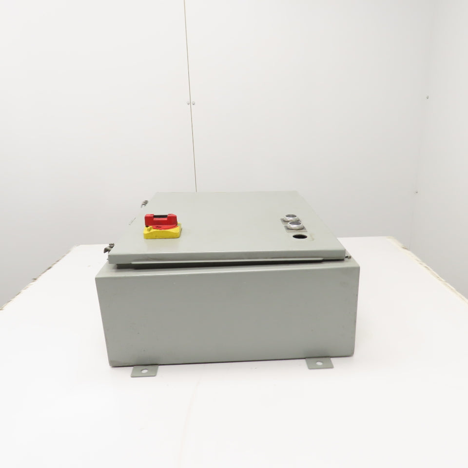 SCE 242008LP 20" x 20" x 8" Electrical Enclosure W/ Backplate & 30A Disconnect