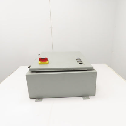 SCE 242008LP 20" x 20" x 8" Electrical Enclosure W/ Backplate & 30A Disconnect