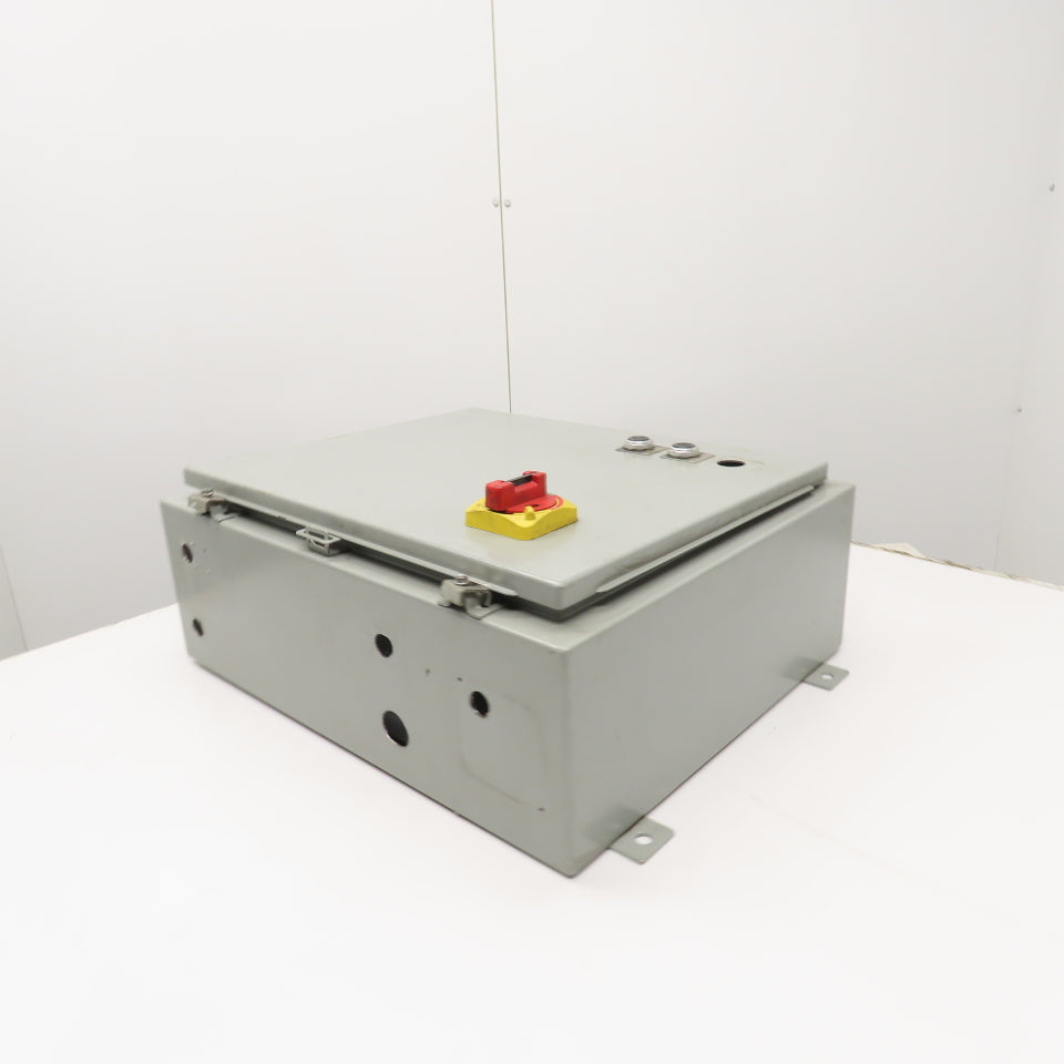 SCE 242008LP 20" x 20" x 8" Electrical Enclosure W/ Backplate & 30A Disconnect