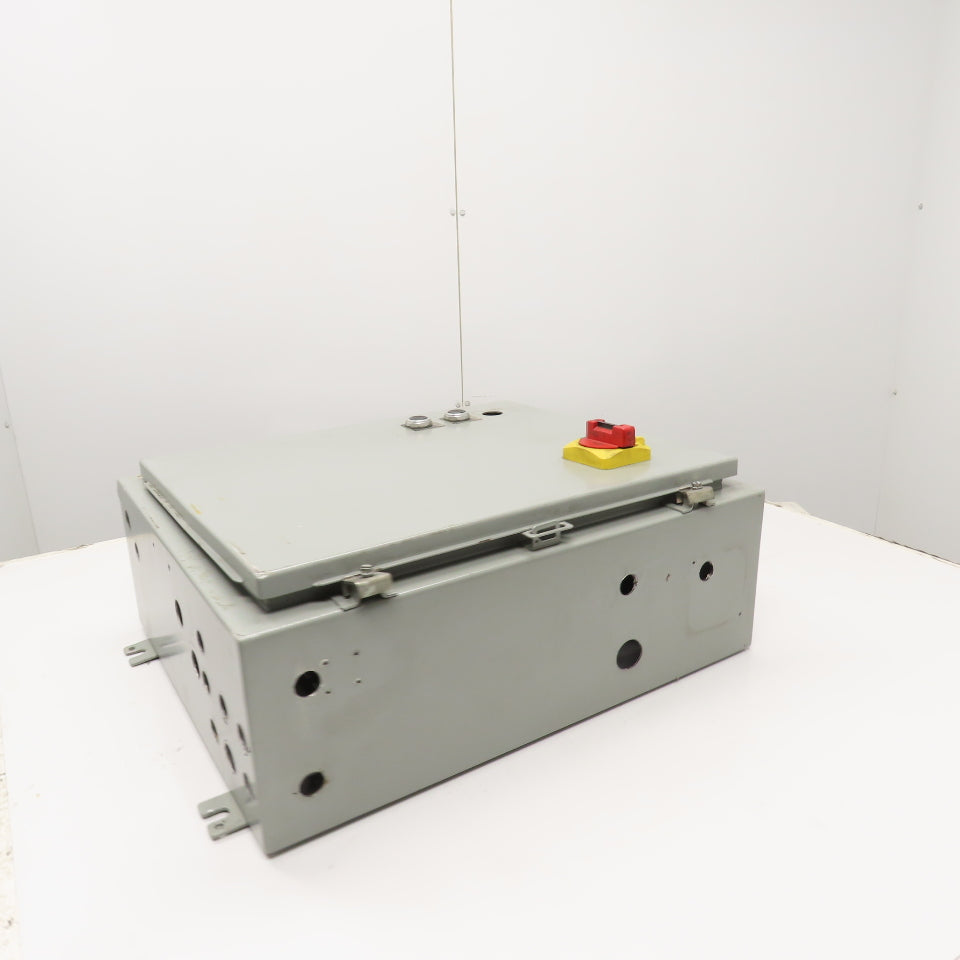 SCE 242008LP 20" x 20" x 8" Electrical Enclosure W/ Backplate & 30A Disconnect